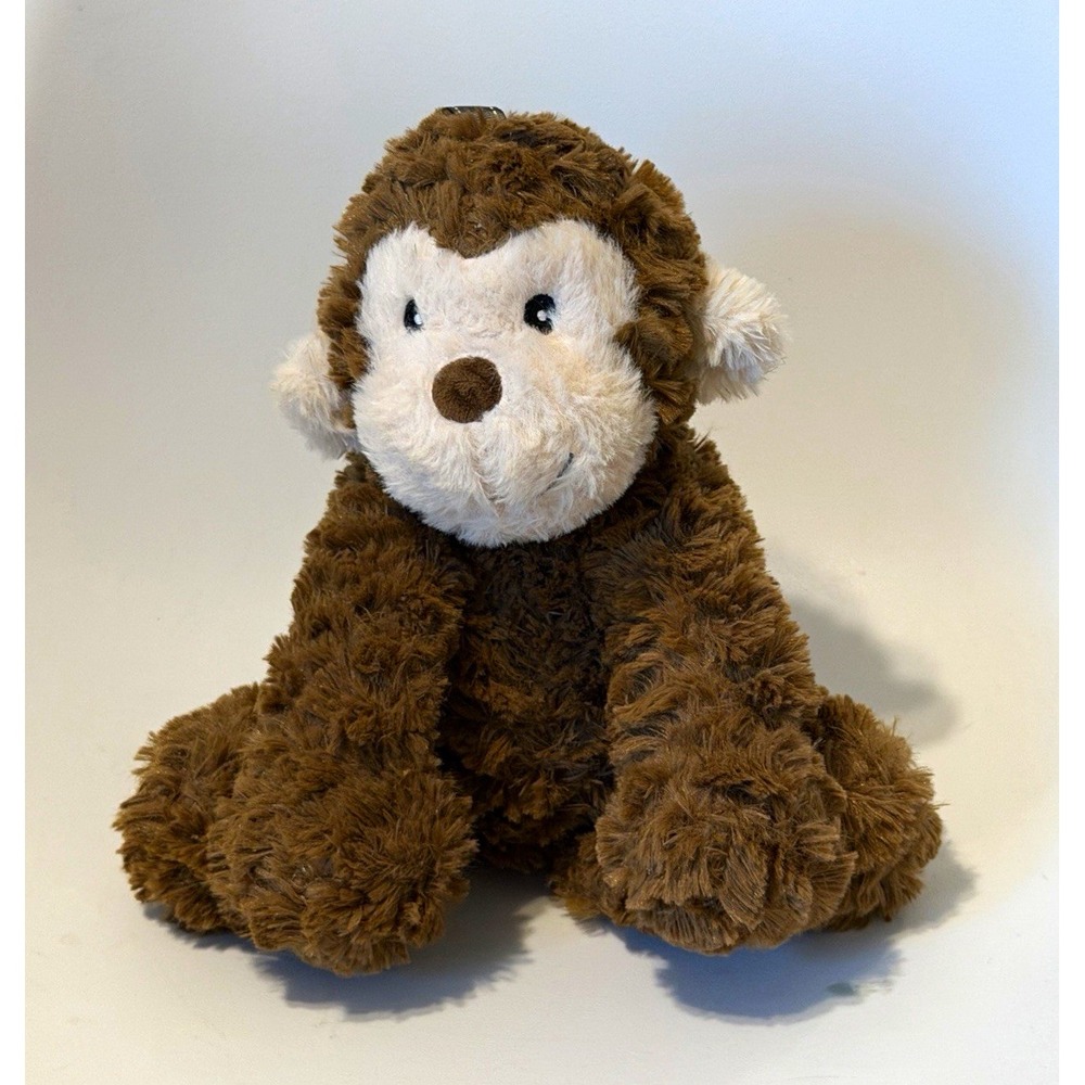 NANDOG Pet Gear Brown Monkey Plush Squeaky Dog Toy Soft Stuffed Pet Toy